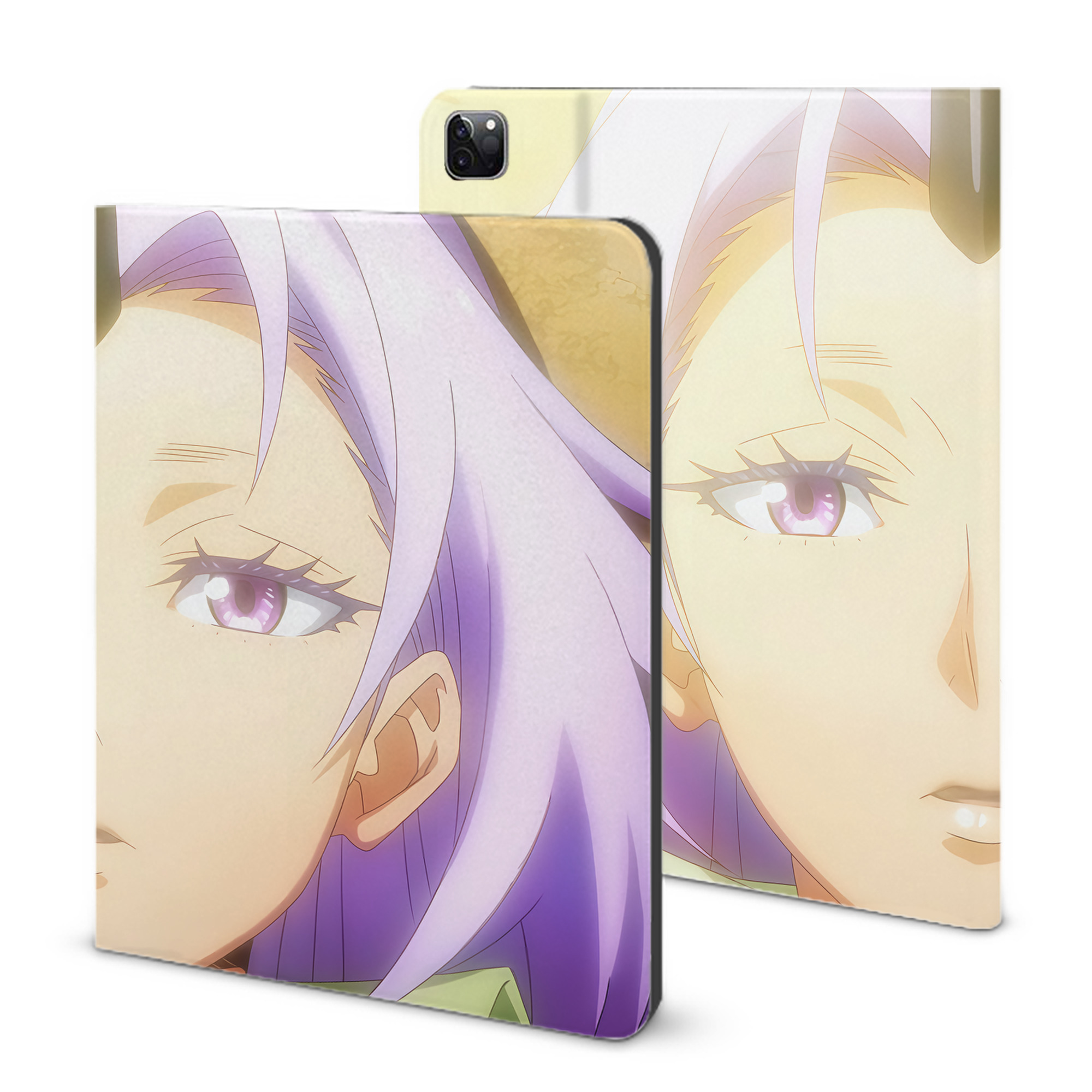（画像用） 転スラ Regarding Reincarnated to Slime IPad ケース ブック型 PUレザー TPU 耐衝撃 軽量 薄型 ペン収納なし 全面保護 IPad 各モデル対応